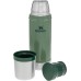 Stanley Classic Legendary Thermos Bottle, 473 ml, Keeps Hot or Cold for 15 Hours, Stainless Steel Thermos Flask, BPA-Free, Dishwasher Safe, Hammertone Green