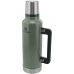 Stanley Classic Legendary Thermos Bottle, 1.9 L, Keeps Hot or Cold for 45 Hours, Stainless Steel Thermos Flask, BPA-Free, Dishwasher Safe, Hammertone Green