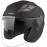 Jethelme Rollerhelm Sturzhelm Chopper Helm - YEMA YM-627 Motorradhelm ECE mit Doppelvisier Sonnenblende für Damen Herren Erwachsene