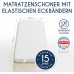 Mattress Protector 60 x 120 cm, Waterproof, Made in EU and Oeko-Tex Certified by Dreamzie, Breathable Mattress Topper