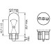 Bosch WY5W Pure Light Vehicle Bulbs - 12 V 5 W W2.1 x 9.5d - Pack of 2