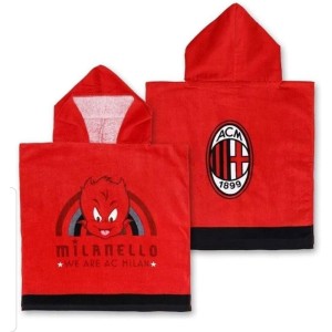 AC Milan Children's Terry Towelling Bathrobe One Size