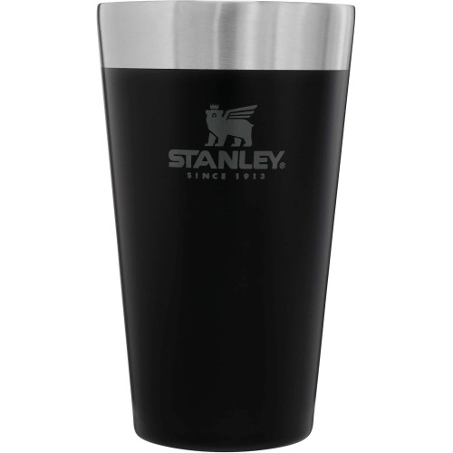 Stanley Adventure Stacking Beer Mug, 473 ml, Stainless Steel Thermal Mug Keeps Cold for 4 Hours, BPA-Free, Stackable Double-Walled, Vacuum Insulated Thermal Mug, Dishwasher Safe, Matte Black