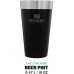 Stanley Adventure Stacking Beer Mug, 473 ml, Stainless Steel Thermal Mug Keeps Cold for 4 Hours, BPA-Free, Stackable Double-Walled, Vacuum Insulated Thermal Mug, Dishwasher Safe, Matte Black