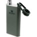 Stanley Classic Wide Mouth Flask 236 ml/8 oz, Hammertone Green, with Never-Lose Cap – Stainless Steel Hip Flask with Wide Opening for Easy Filling and Pouring – BPA-Free