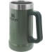 Stanley Adventure Vacuum Stein, 709 ml, Hammertone Green, Thermal Mug with Handle, Keeps Beer Cold for 7 Hours, Vintage Inspired Beer Mug, Dishwasher Safe