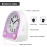 Eachui Analogue Alarm Clock with 7 Alarm Tones, Night Light, Snooze, No Ticking, Silent with Adjustable Volume, Battery Operated
