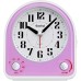 Eachui Analogue Alarm Clock with 7 Alarm Tones, Night Light, Snooze, No Ticking, Silent with Adjustable Volume, Battery Operated