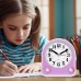 Eachui Analogue Alarm Clock with 7 Alarm Tones, Night Light, Snooze, No Ticking, Silent with Adjustable Volume, Battery Operated