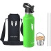 Super Sparrow Stainless Steel Water Bottle, 350 ml, 500 ml, 620 ml, 750 ml, 1 L, Leak-Proof Thermos Flask, BPA-Free Water Bottle, Carbonated Thermos Flask for Children, Fizz, Sports, University,