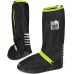 Perletti overshoes, black, waterproof, non-slip, shoe covers, reusable, reinforced with reflective strips, high rain protection galoshes for rain and snow.