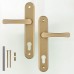 KOTARBAU® Door Handle 90 mm Left Right for Profile Cylinder Gold Door Fitting Door Handle Door Handle Set Room Door Latch Aluminium