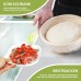 culivac Food Covers Made of Bioline ECO-LDPE Elastic Natural Rubber Cling Film for Bowls Food Cake Fly Cover Made in Sweden BPA Free 10 Pieces = 4 x 26 cm + 4 x 36 cm Round + 2 x 55 x 33 cm