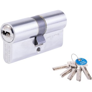 Tesa Assa Abloy T6353030N Security Cylinder T60 Long Cam Key Nickel Plated 30 x 30 mm
