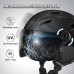 Odoland Adult Ski Helmet with Visor, Lightweight Race Helmet with Helmet Visor for Men and Women, Snowboard Helmet