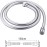 GRIFEMA Shower Hose 1.5 m - Flexible Smooth PVC Shower Hose 150 cm, Anti-Kink & Leak-Free, Universal ½ Inch Connection, Durable Replacement Hose with Brass Connectors & Seals, Silver