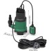 VOUNOT Submersible Pump with Float Switch, 750 W Dirty Water Pump, Submersible Sewage Pump, Submersible Depth up to 7 m, Max. 7.5 m Delivery Height, Foreign Bodies up to 25 mm, Max. 14000 l/h