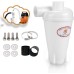 Cyclone Dust Extractor Filter, Cyclone Dust Extractor, Cyclone Filter Separator with Accessories (White)