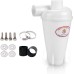 Cyclone Dust Extractor Filter, Cyclone Dust Extractor, Cyclone Filter Separator with Accessories (White)