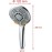 GRIFEMA COMPLENTOS-G803SE Water-Saving Hand Shower, 5 Jet Types, Shower Head with Rain Shower and Massage Function, Chrome