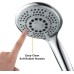 GRIFEMA COMPLENTOS-G803SE Water-Saving Hand Shower, 5 Jet Types, Shower Head with Rain Shower and Massage Function, Chrome