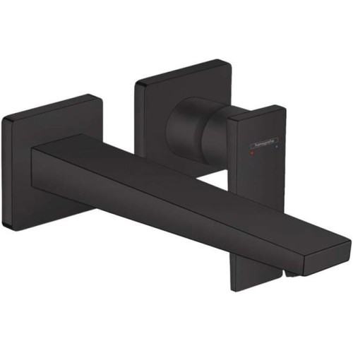 hansgrohe Metropol Flush-Mounted Tap for Wall Mounting, Spout 22.5 cm, Matt Black