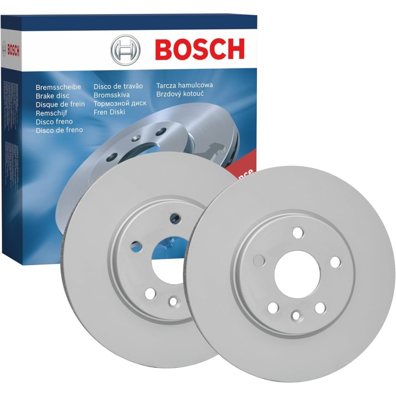 Bosch BD2624 Brake Discs - Front Axle - ECE R90 Certification - Two Brake Discs Per Set
