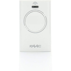 787007 FAAC Gate Automation Remote Control XT2 433 SLH LR Transmitter 2 Channels White 433 MHz