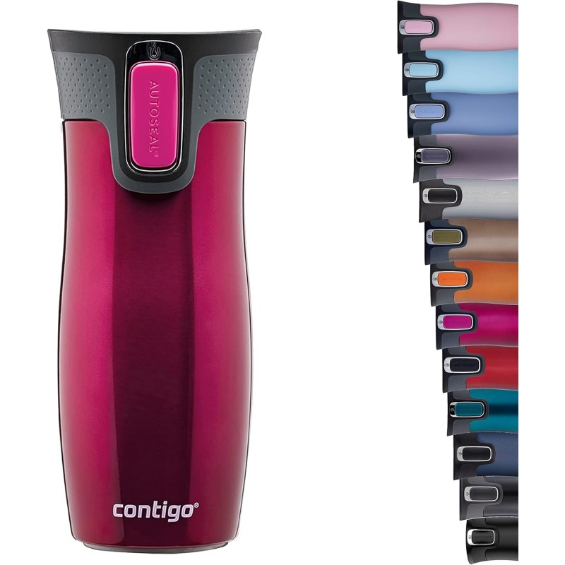 Contigo West Loop Autoseal Thermal Mug, Stainless Steel, Insulated Travel Cup for Coffee, Leak-Proof