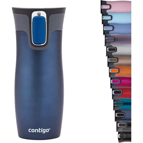 Contigo West Loop Autoseal Thermal Mug, Stainless Steel, Insulated Travel Cup for Coffee, Leak-Proof