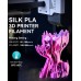 SUNLU PLA+ Shiny Silk 3D принтер филамент 1,75 mm, филамент за печат с копринено гладка повърхност, добро цветопредаване, точност на размерите ± 0,02 mm, 1 kg макара, PLA+ Silk, черен