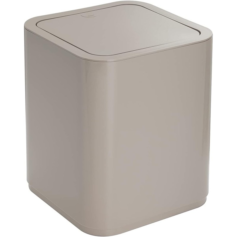 Gedy Tortora G-Seventy Waste Bin, Size & Weight: 24.6 x 20 x 20 cm & 0.47 kg, Bathroom Waste Bin Made of Thermoplastic Resins, Matteo Thun Design, Colour