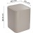 Gedy Tortora G-Seventy Waste Bin, Size & Weight: 24.6 x 20 x 20 cm & 0.47 kg, Bathroom Waste Bin Made of Thermoplastic Resins, Matteo Thun Design, Colour