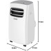 Midea sognidoro-09e White Portable Air Conditioner – Portable Air Conditioner (A, White, LED, 435 mm, 342 mm, 720 mm)