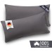 Blumtal set of 2 pillowcases - 100% cotton, super soft premium jersey pillowcase, grey, 40x80cm