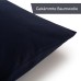 Blumtal set of 2 pillowcases - 100% cotton, super soft premium jersey pillowcase, Dark Ocean Blue, 40x40cm