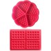 Aestm Silicone Waffle Mould with Good Non-Stick Coating Baking Mould Waffle Moulds Cooking Kitchen Baking Tool 2 Pieces