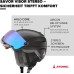 ATOMIC Savor Visor Stereo ски каска с визьор - Максимална абсорбция на ударите - Активна система за вентилация Aircon - Висококачествено огледално покритие за ясна видимост