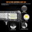 SKYWORLD 23 Inch 59 cm 324 W LED Work Light Bar with 12 V Wiring Harness, Waterproof LED Light Bar LED Work Light Bar for 4 x 4 Off-Road SUV UTV ATV Car Tractor