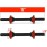 Yes4All Dumbbell Bar, Dumbbell Connecting Bar, Length 35 cm, 40 cm, Diameter 25 mm, Length 40 cm - Diameter 30 mm, with 4 Spinlock Collars, Adjustable Dumbbells - Dumbbell Bars, Dumbbell Handles, Rubber, Chrome