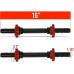 Yes4All Dumbbell Bar, Dumbbell Connecting Bar, Length 35 cm, 40 cm, Diameter 25 mm, Length 40 cm - Diameter 30 mm, with 4 Spinlock Collars, Adjustable Dumbbells - Dumbbell Bars, Dumbbell Handles, Rubber, Chrome