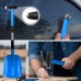 Overmont Avalanche Shovel, Snow Shovel, Emergency Shovel, Removable Aluminium 3 Piece with Bag for Gardening, Winter, Car, Outdoors, Red/Blue/Gold