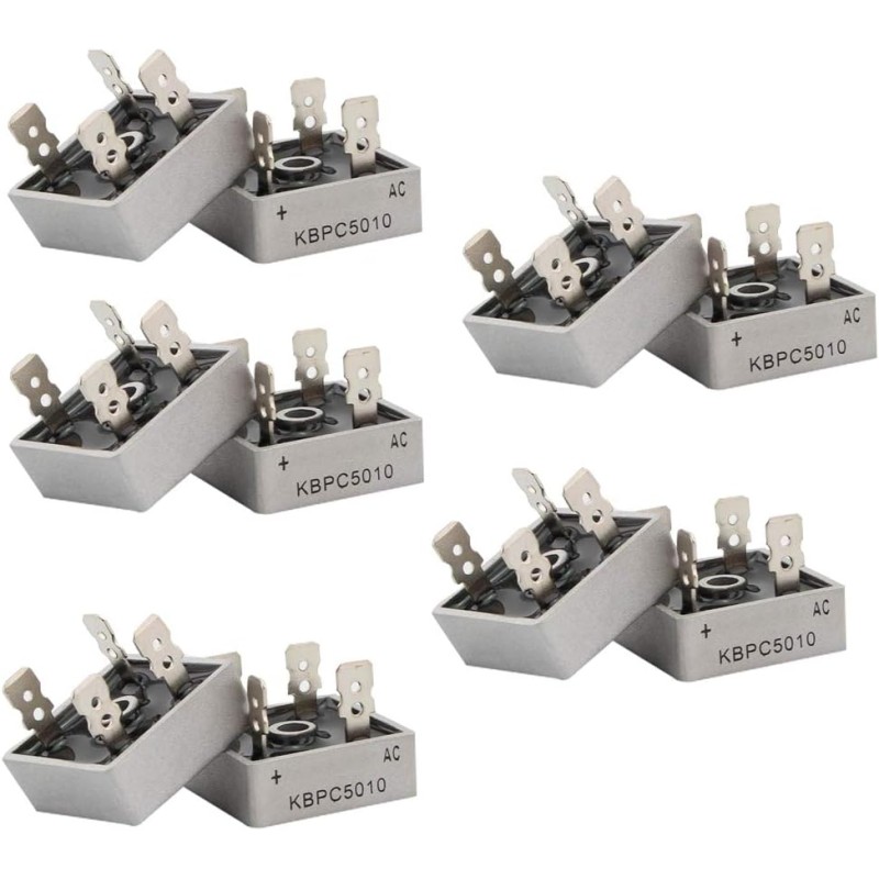 HiLetgo KBPC5010 50A 1000V KBPC 5010 Electronic Diode Bridge Diode (Pack of 10)