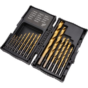 Amazon Basics - High Speed Steel Drill Bit Set for Metal, Wood and Plastic 1.5-10mm