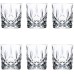 RCR Crystal Orchestra Cut Glass Dof Double Old Fashioned Whisky Glasses Drinking Glasses Set - 340ml - Pack of 6