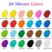 TBC The Best Crafts Acrylic Paint Set, Set of 24 Colours 12 ml Tubes, Basic and Metallic Colours, Waterproof and Lightfast, Quick Drying, for DIY Stone, Ceramic, Wood, Paper