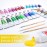 TBC The Best Crafts Acrylic Paint Set, Set of 24 Colours 12 ml Tubes, Basic and Metallic Colours, Waterproof and Lightfast, Quick Drying, for DIY Stone, Ceramic, Wood, Paper