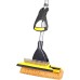 Yocada Sponge Mop Home Commercial Use Tile Floor Bathroom Garage Cleaning with Squeegee and Expandable Telescopic Long Handle 104 - 134.5 cm Easy Dry Wringing