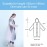 Vicloon Rain Poncho, Disposable Rain Poncho, Pack of 2, Unisex Reusable Transparent Raincoat, PEVA Portable Waterproof Rain Cape, Breathable Rain Jacket for Travel, Hiking, Cycling & Camping