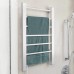 Bakaji Electric Towel Rail & Towel Warmer Clothes Airer Towel Heater Wall Mounted or Freestanding 6 Heating Ribs Aluminium